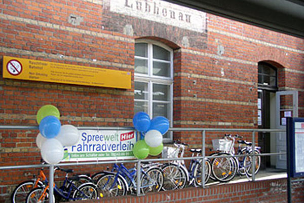 Fahrradverleih, Bahnhof, Lübbenau, Bahn, Tagesausflug, Brandenburg