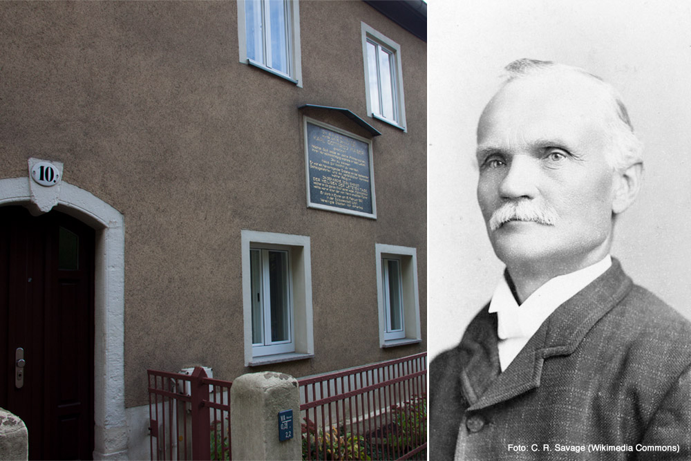 Mormone aus Meißen - Geburtshaus Zscheilaer Straße von Karl Gottfried Mäser (Foto: C.R. Savage)