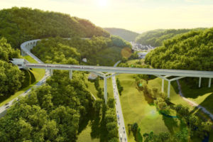 Entwurf Filstalbrücke bei Mühlhausen