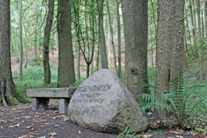 Gedenkstein Rosengarten Bad Freienwalde, Märkischer Bergwanderpark