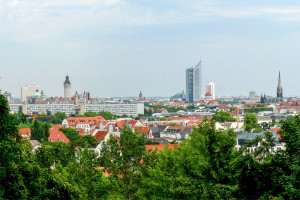 Leipzig - Blick vom Fockeberg auf die Innenstadt