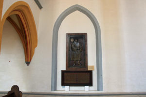 In der Kirche St. Michael im Zentrum von Jena befindet sich die Originale Grabplatte von Martin Luther