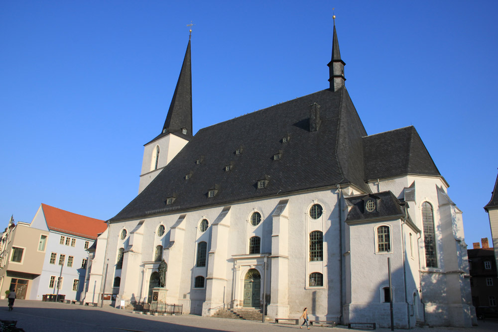 Stadtkirche St. Peter und Paul in Weimar, auch Herderkirche genannt, beherbergt das Altarbild von Lucas Cranach d. Jüngeren