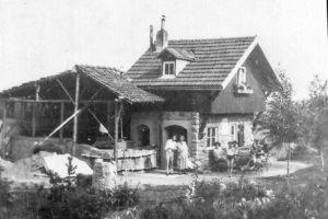 Sommerbaustelle der Bakuninhütte (1932)