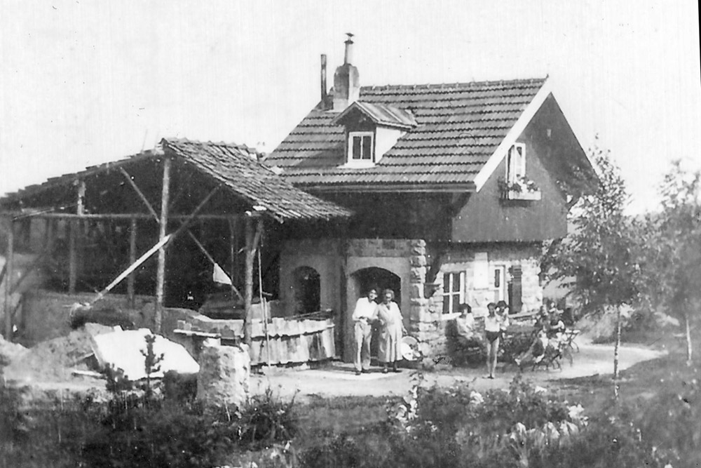 Sommerbaustelle der Bakuninhütte (1932)