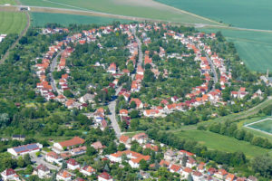 Luftbildaufnahme der Siedlung Gartenberg in Sömmerda